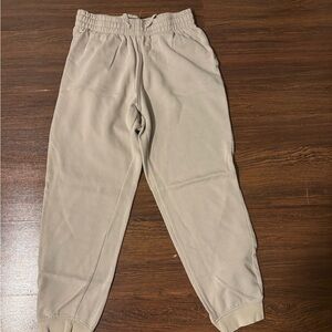 Beige Jogger Pants